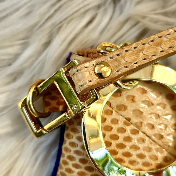 IPPOLITA "RARE" PYTHON AND SUEDE WRISTLET - Picture 3 of 11